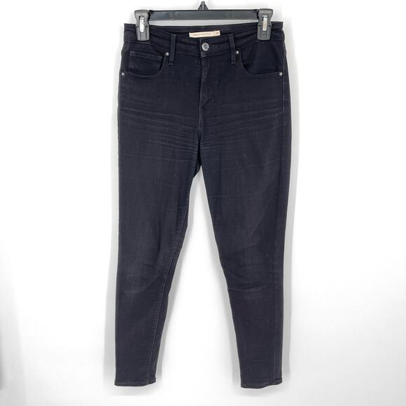Levi’s 721 Women's High Rise Skinny Jeans Size 26 Black Stretch Denim - Picture 1 of 10